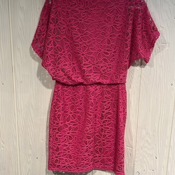 LONDON TIMES PETITES LACE DRESS WITH LINING SIZE 8P - Picture 4 of 8